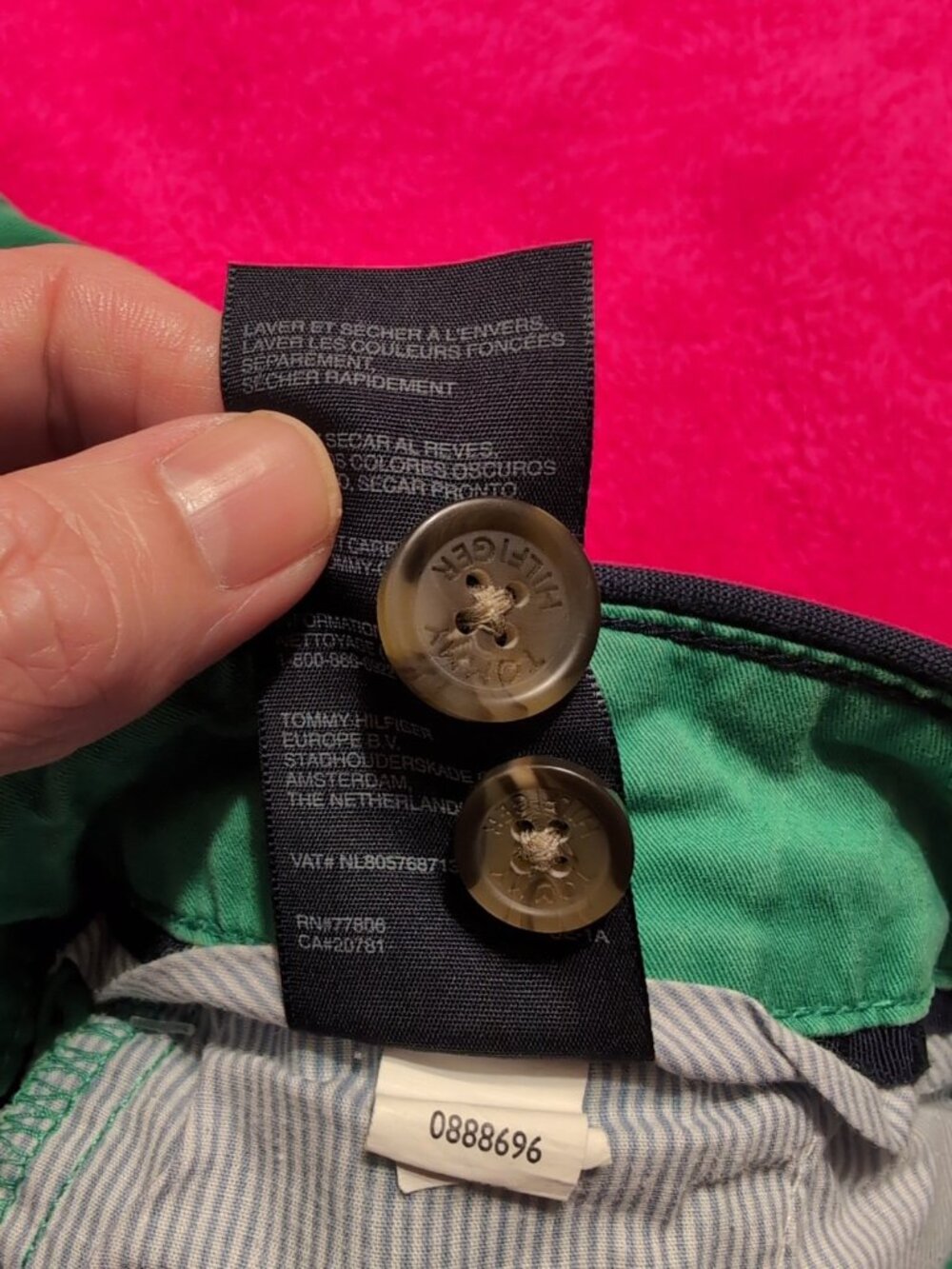Tommy Hilfiger Green Women's Chino Skinny Leg Pants Size 8 Pockets - Picture 6 of 10